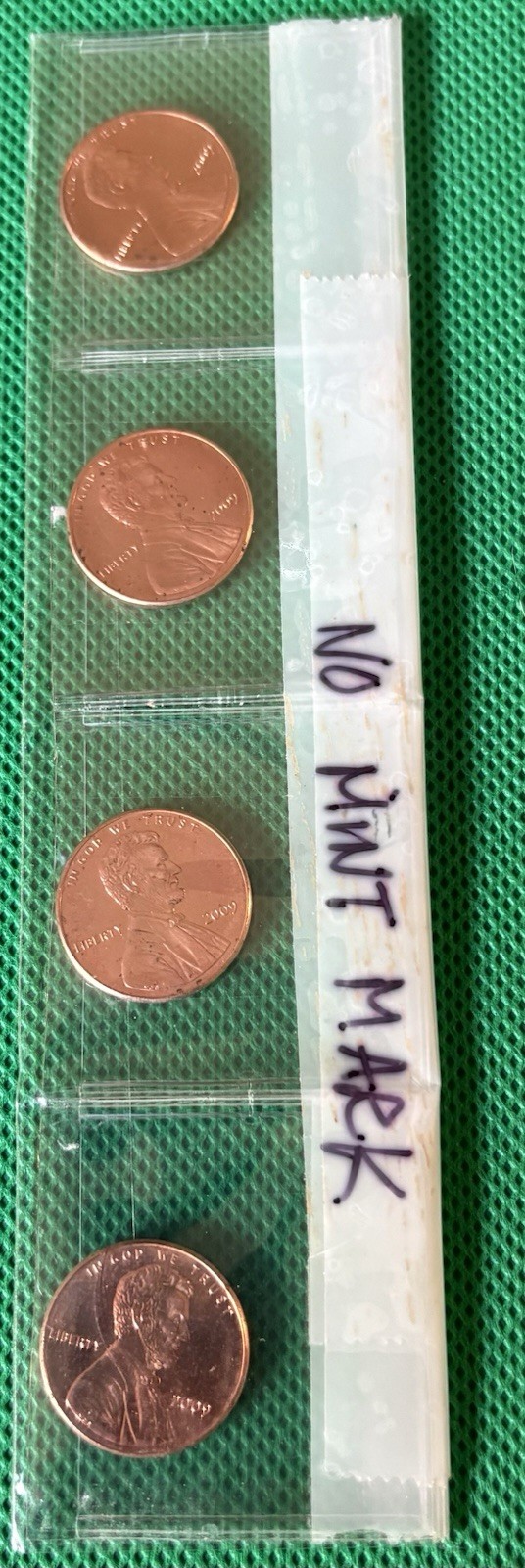 2009 Penny, 4 Piece Set, No Mint Mark,