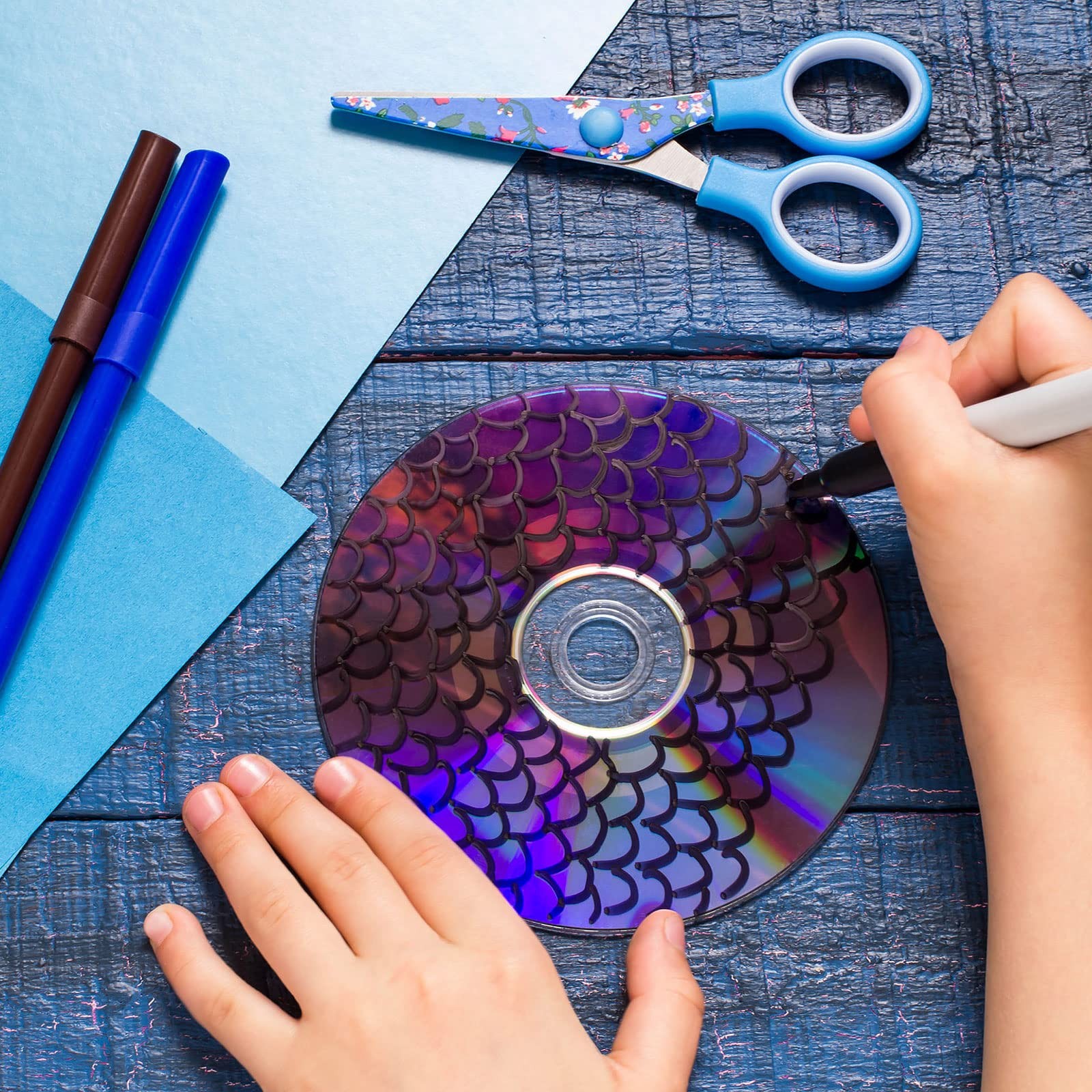 20 Pieces Blank Cds for Decoration Clear Aesthetic Blank Cd