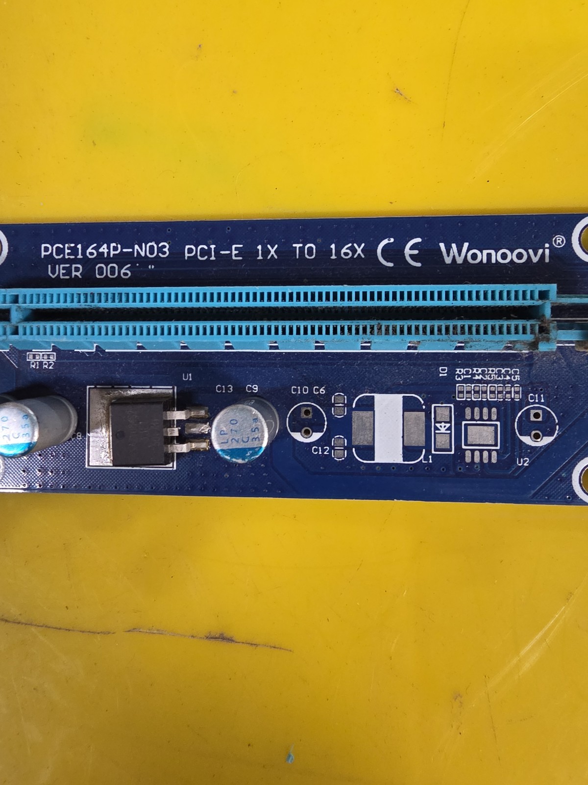 Bitcoin Mining Wonoobi PCI-E 1X To 16X Ver 006 PCE164PNO3