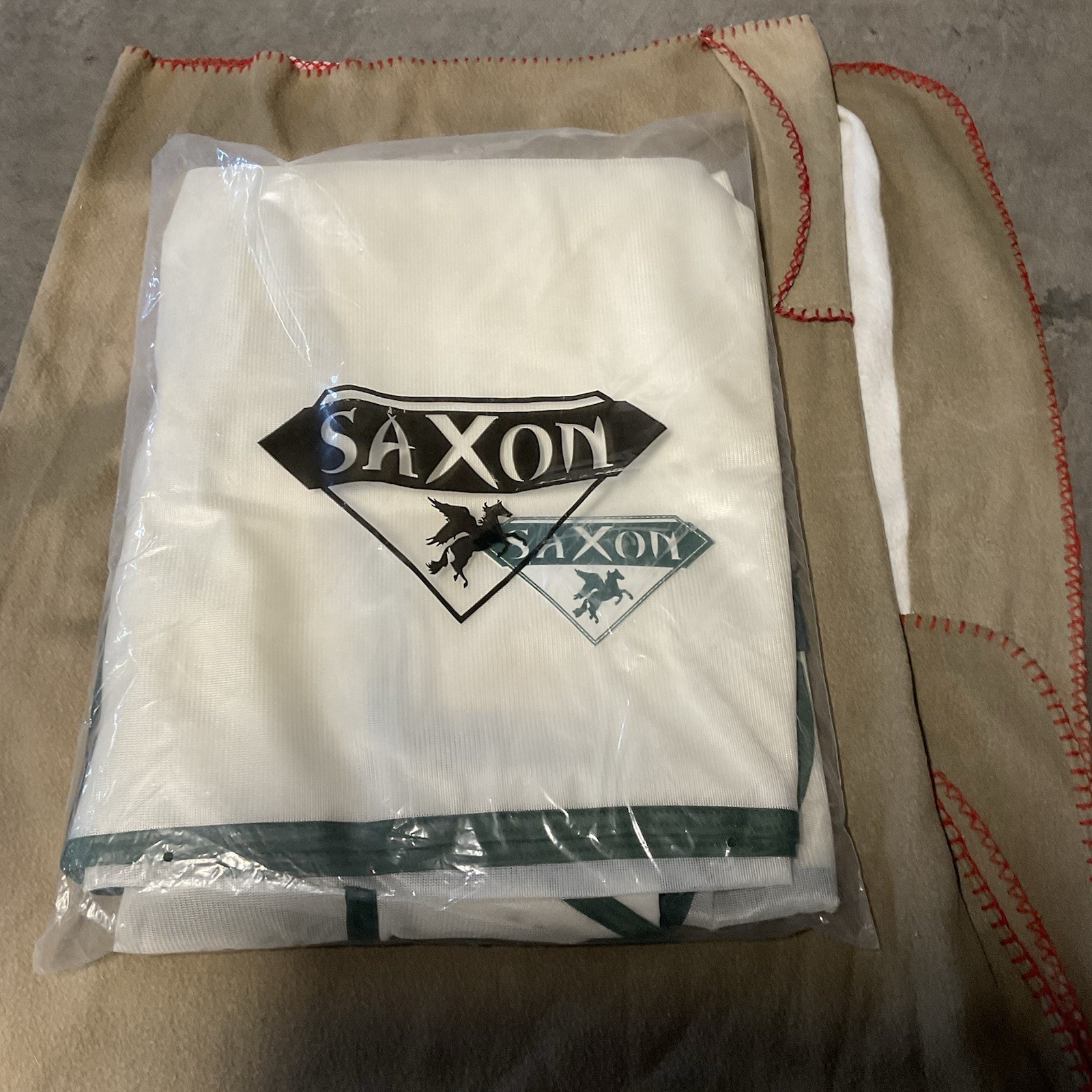 Saxon Fly Sheet - New. Size 78 White And Green