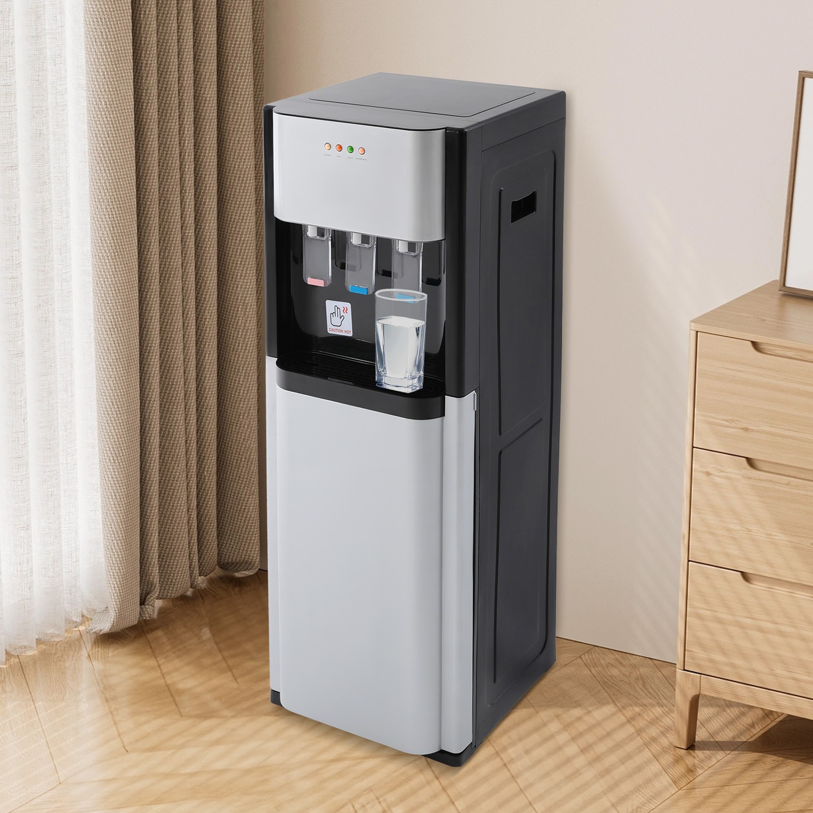 Bottom Loading Water Dispenser 3 Temperatures with Hot, Room & Cold Spouts NEW