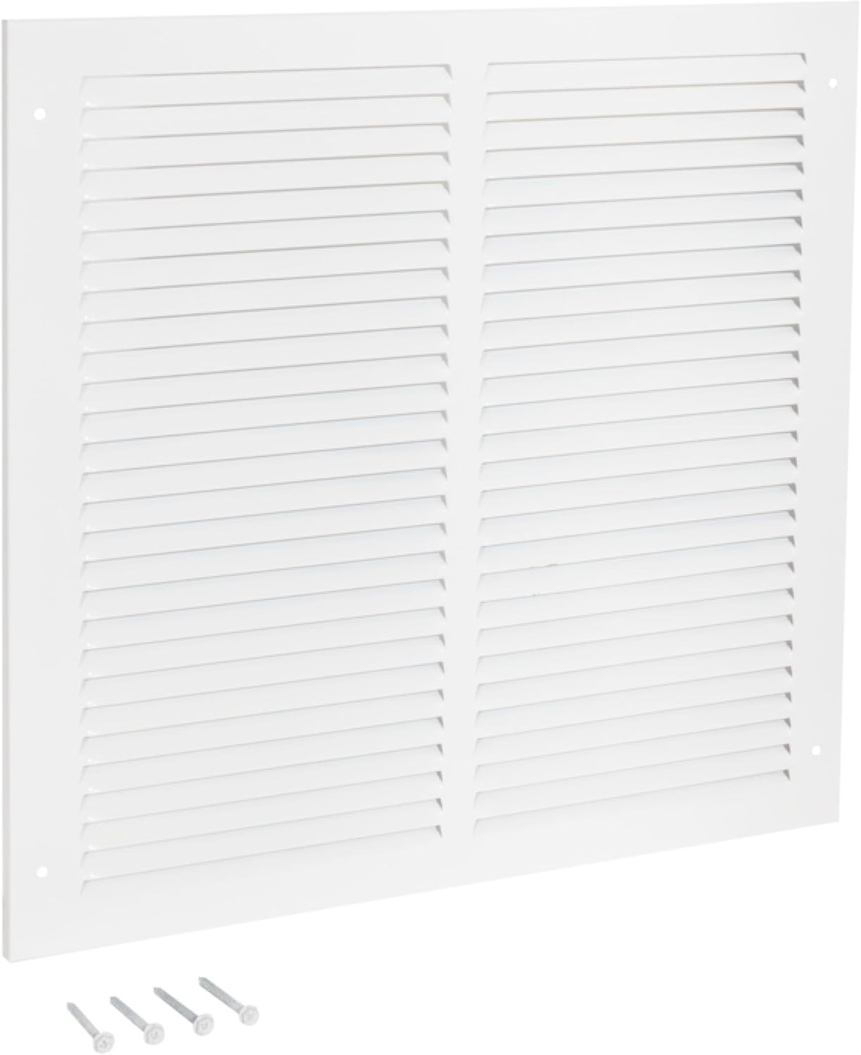 12 X 12 Inch (Duct Opening) Return Air Vent Cover for Wall or Ceiling, Solid Ste
