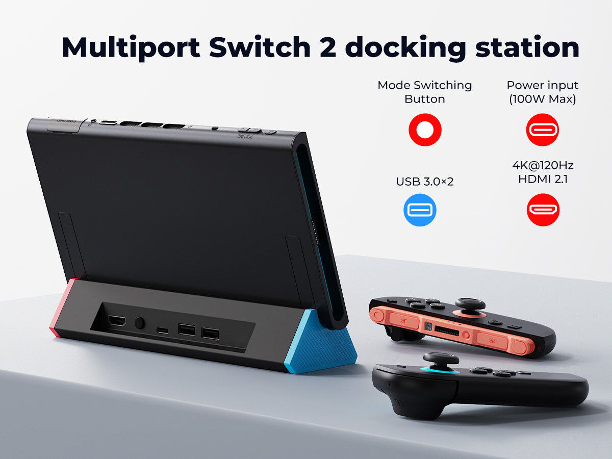 Antank 4K HDMI Adapter ChargerTV Docking Dock Station For Nintendo Switch 2 2025