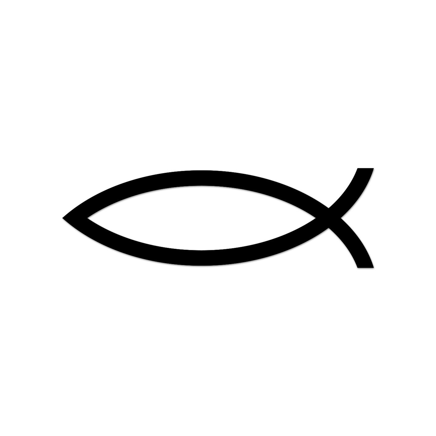 Christian Jesus Fish Ichthys Sticker Decal Die Cut