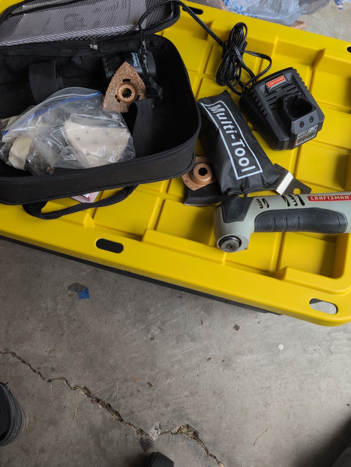 Craftsman Nextec Multi-Tool 320.61199 12V Oscillating Tool Set W 2 Batteries
