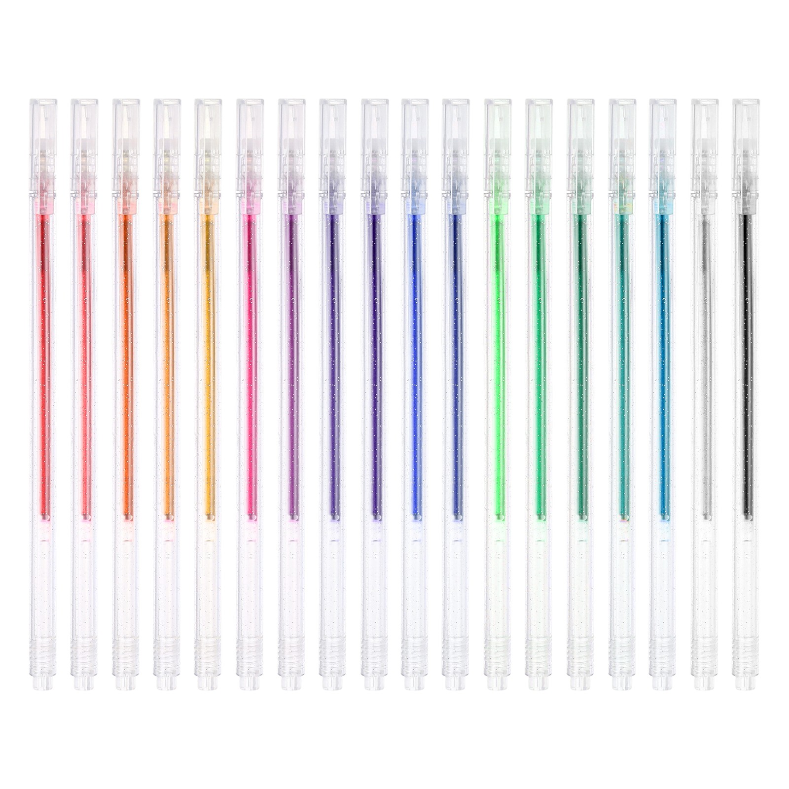1 mm Glitter Gel Pens, 18 Pcs Fine Point Colored Gel Pens, 18 Colors-1