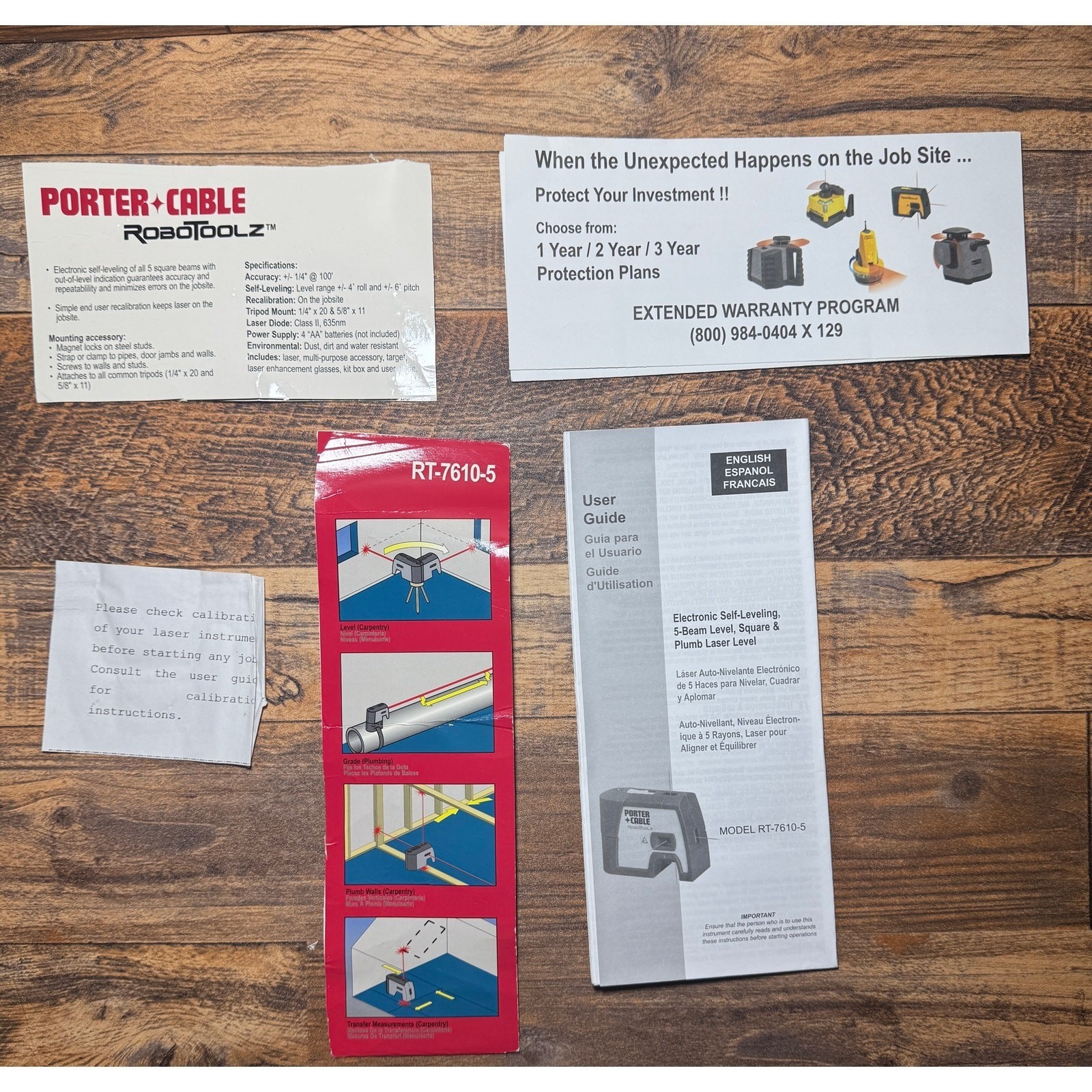 Porter-Cable RoboToolz RT-7610-5 5-Beam Self-Leveling Laser Level with Case
