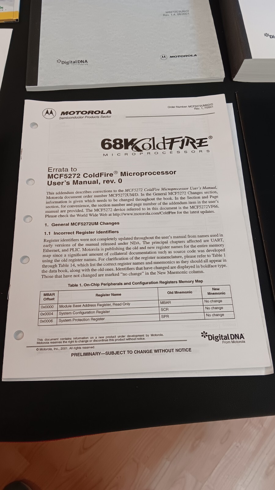 MOTOROLA M5272C3 DEVELOPMENT KIT