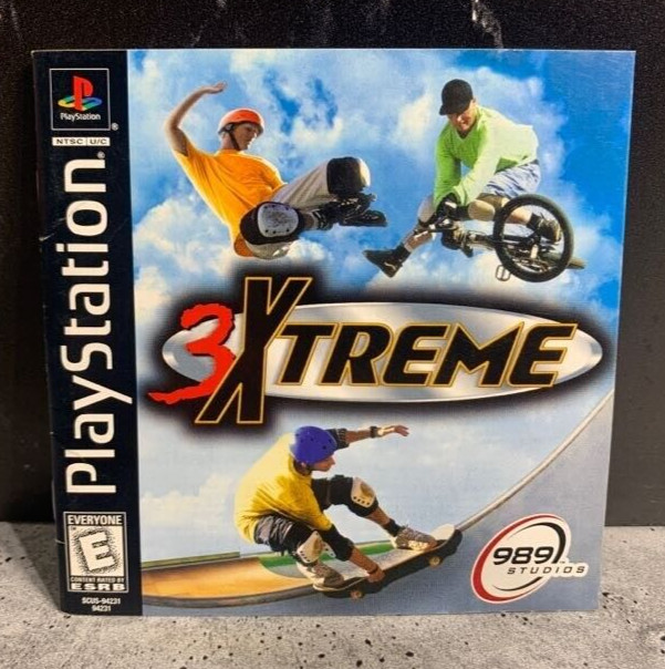 3Xtreme (1999 Sony PlayStation 1, PS1) - Original Manual ONLY