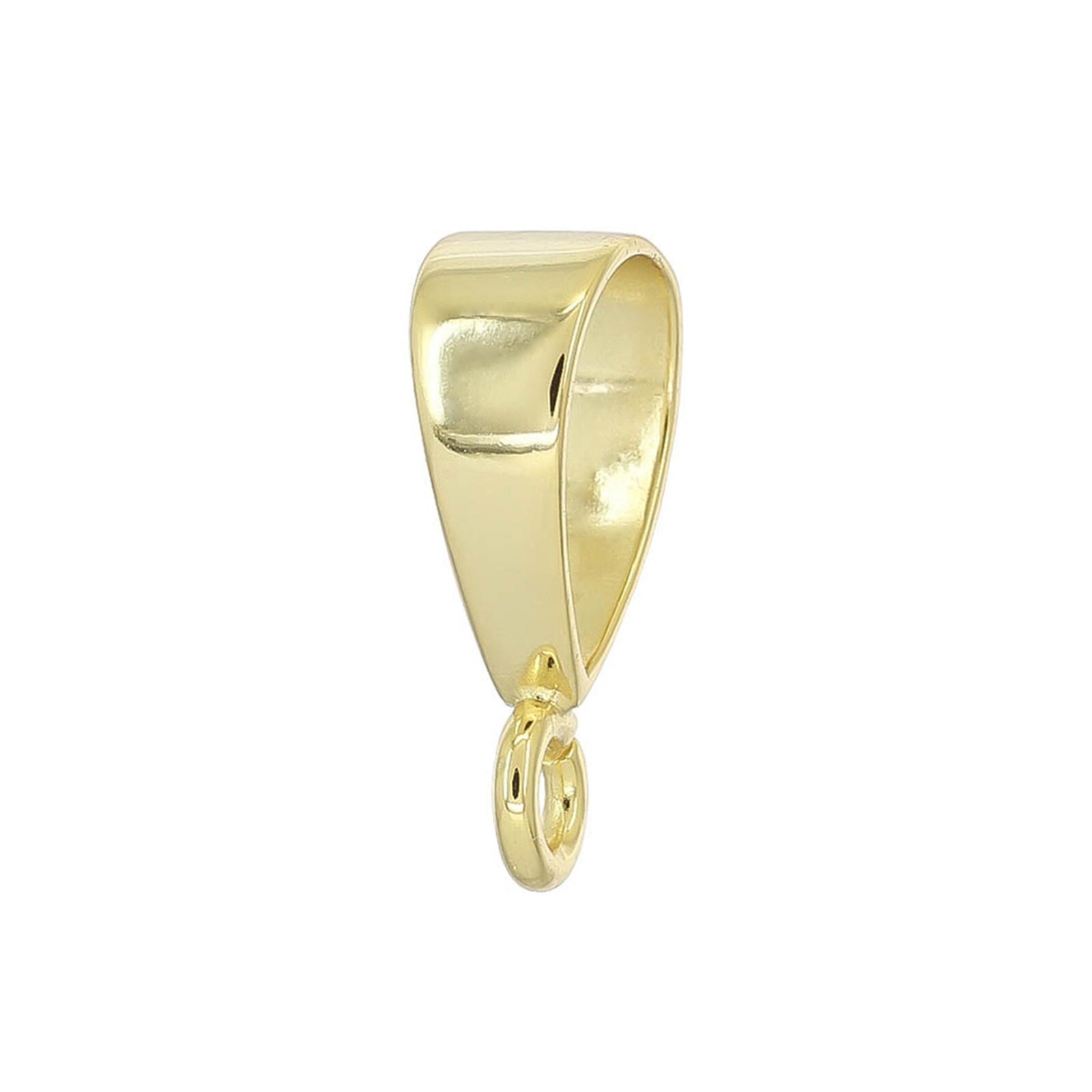 Large 18kt Gold Plated Sterling Silver Slider Pendant Bail Connector #99169