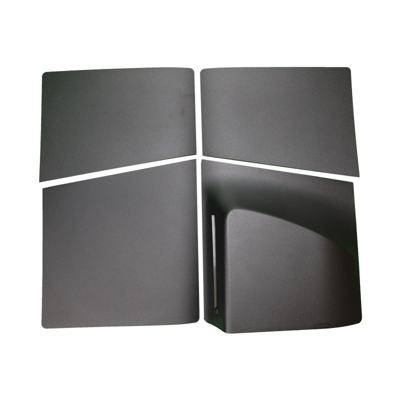 Faceplate Set for Sony PlayStation 5 Slim Disc Edition Black 4 Parts Replacement