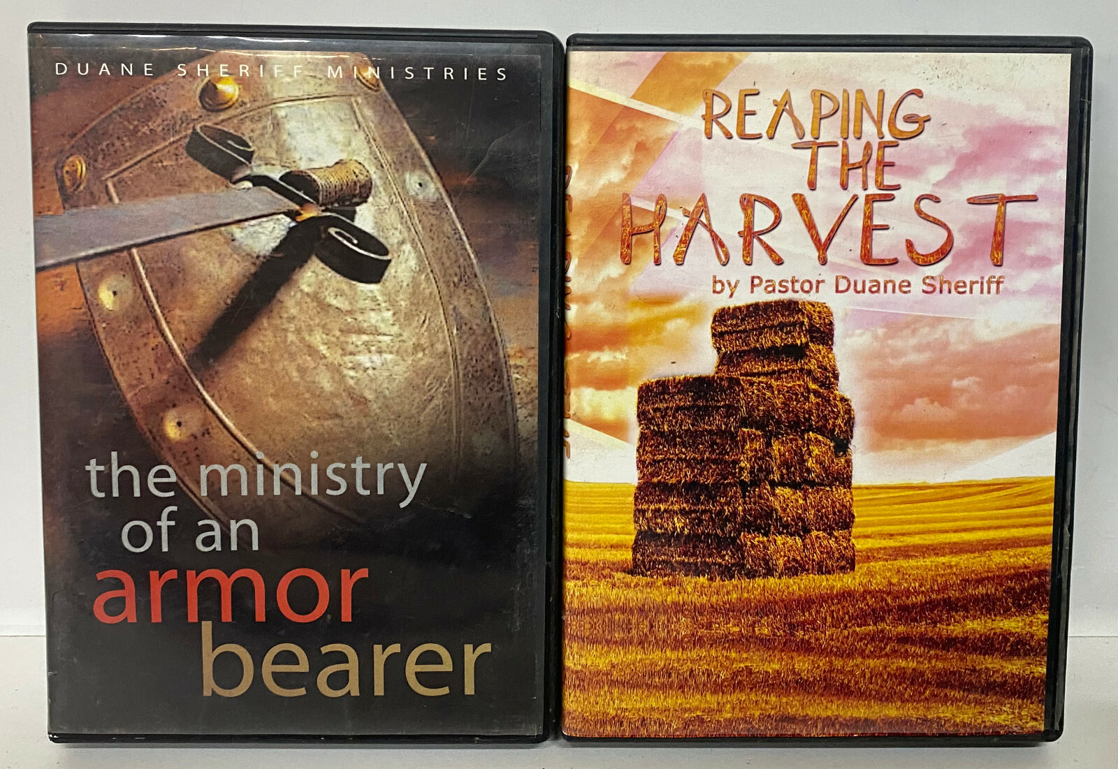 2 x DUANE SHERIFF CD Sets Christian/Religious Reaping the Harvest & Armor Bearer
