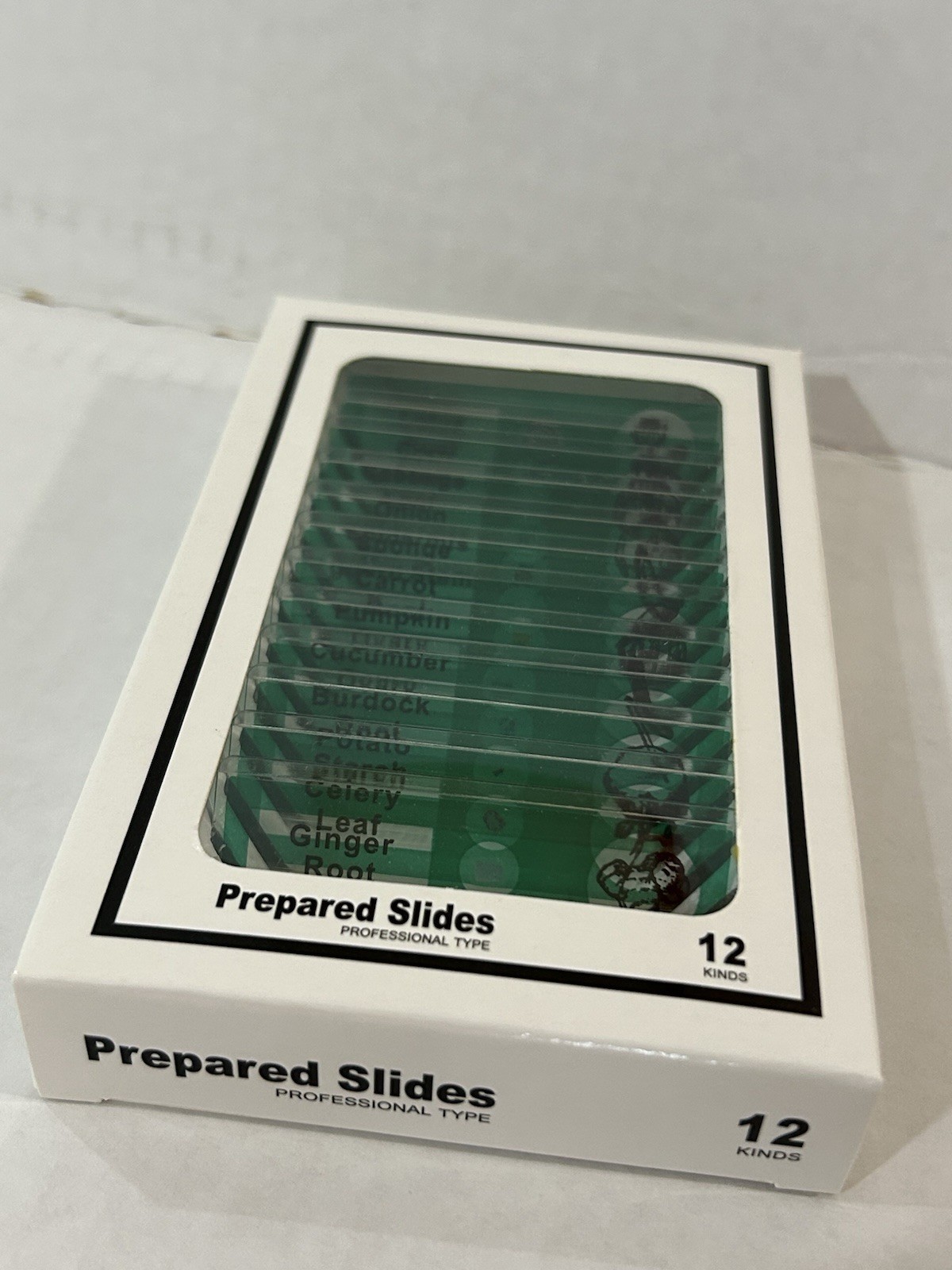48 Pcs Prepared Microscope Slides Specimen Animals Insects Plants Flowers Sample