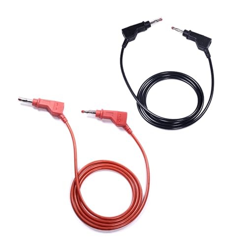 Multimeter Test Leads 4mm Stackable Banana to Banana Plug with Multicolored