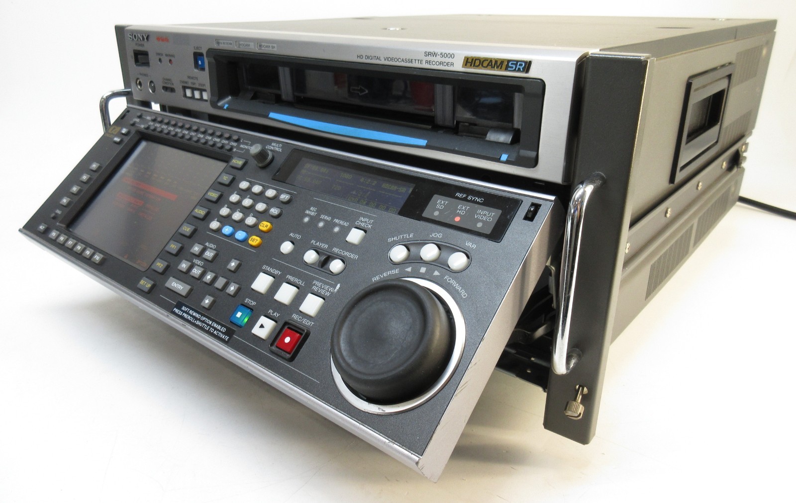 Sony SRW-5000 HDCAM SR Digital Videocasette Recorder, Drum Hours 791, Opt Boards