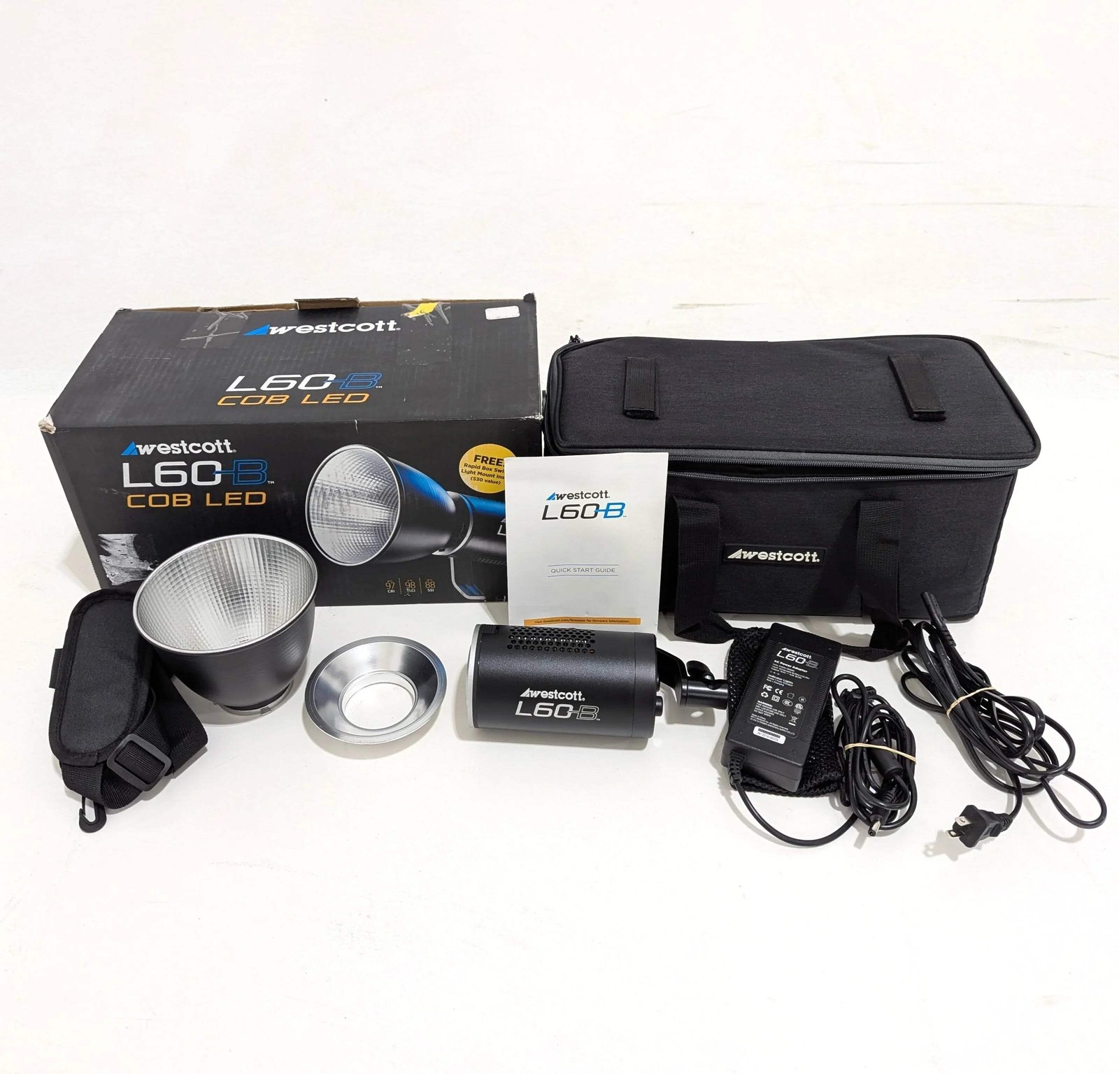 * OPEN BOX GOOD * Westcott L60-B COB Bi-Color LED Video Light