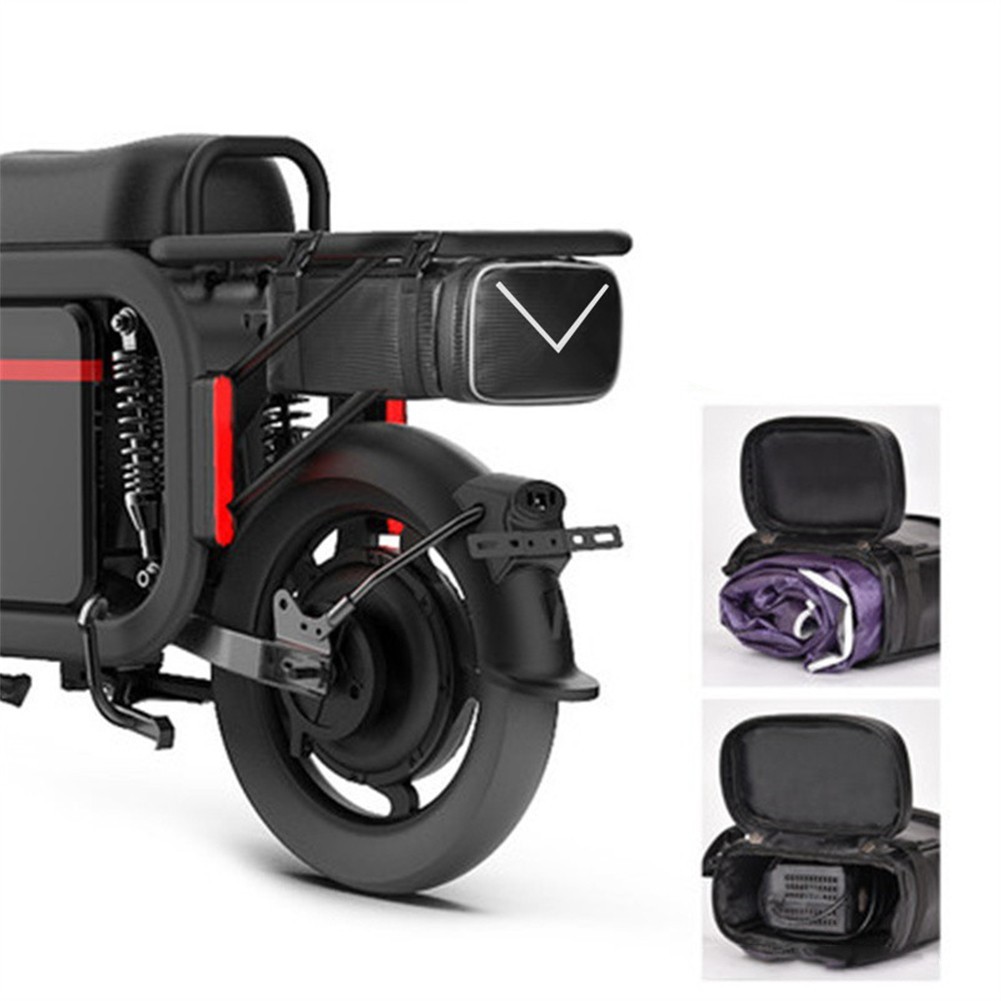 Electric Bicycle PU Bag Quick Release Fixing System Waterproof 5L Capacity