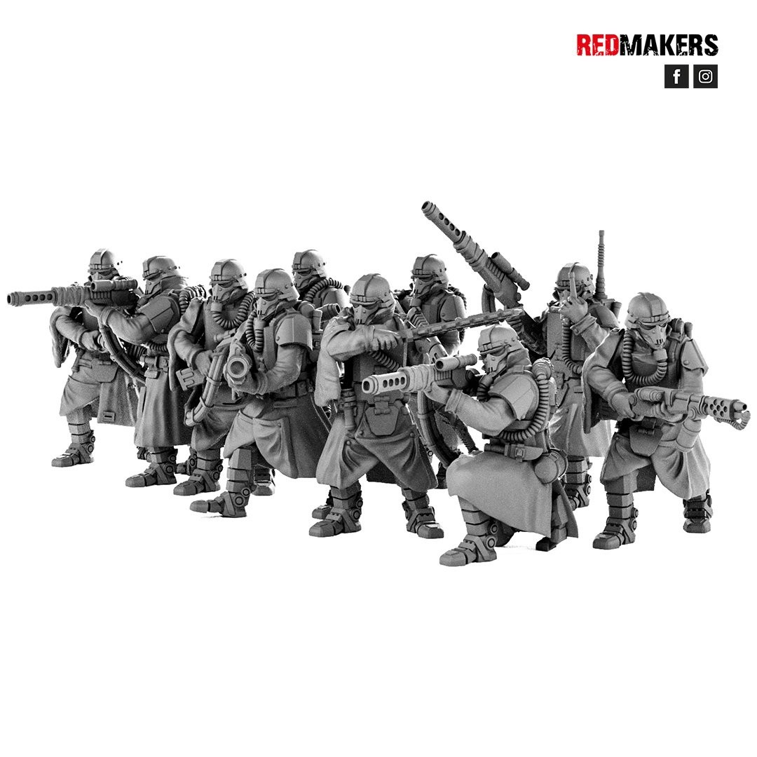 DEATH DIVISION GRENADIERS PLASMA GUN SET (8U)