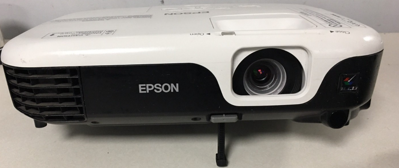 Epson VS220 3LCD Projector 451 Hours, 0 Eco Hours w/remote/powercordONLY (TESTED