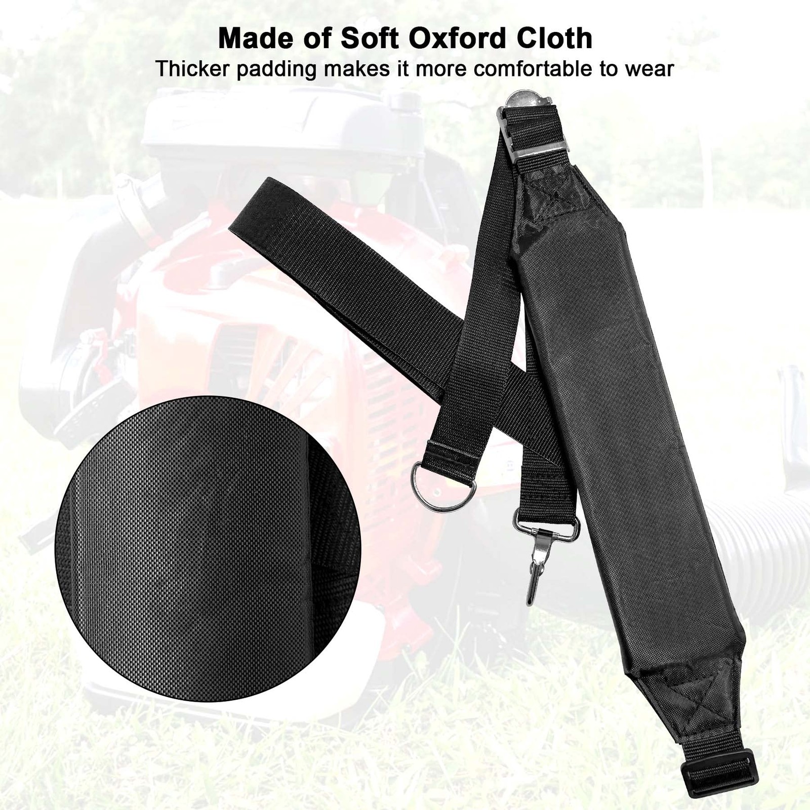 Tavaski 511758401 Backpack Blower Shoulder Straps Fit for RedMax Black