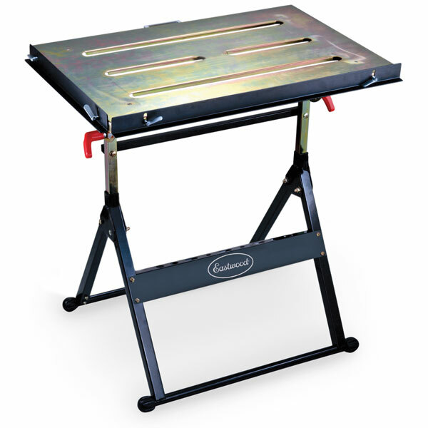 Eastwood Adjustable Steel Welding Workbench Portable Folding Table Work Surface