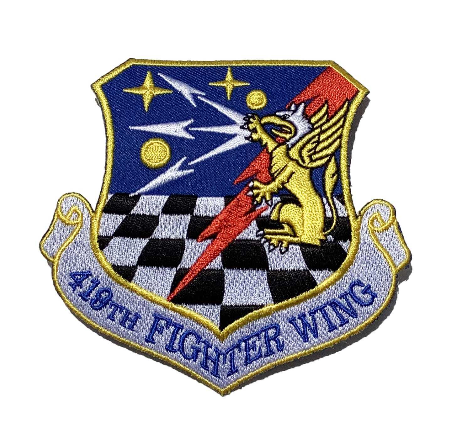419th Fighter Wing Patch – Plastic Backing
