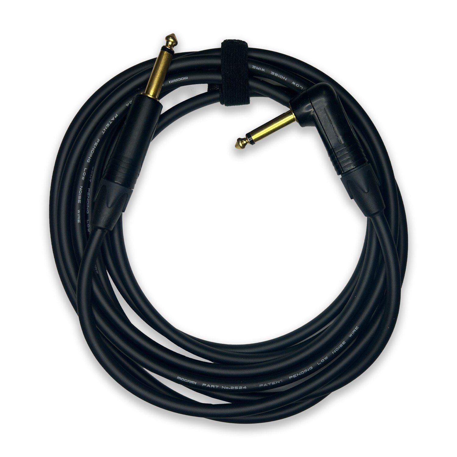 Mogami 2524 Guitar/Instrument Cable 12 ft – Neutrik NP2X‑B Gold Plugs –Handmade