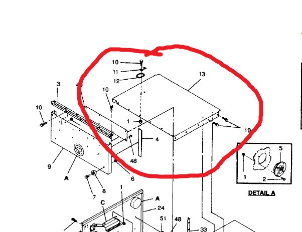 MEP 802A 803A Top Cover Controls Side 88-20206