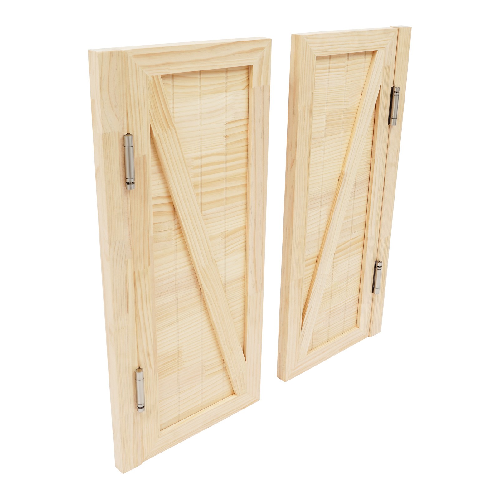 Entrance Partition Doors Solid Wood Double-Door Leaf Partition Door 80x90cm