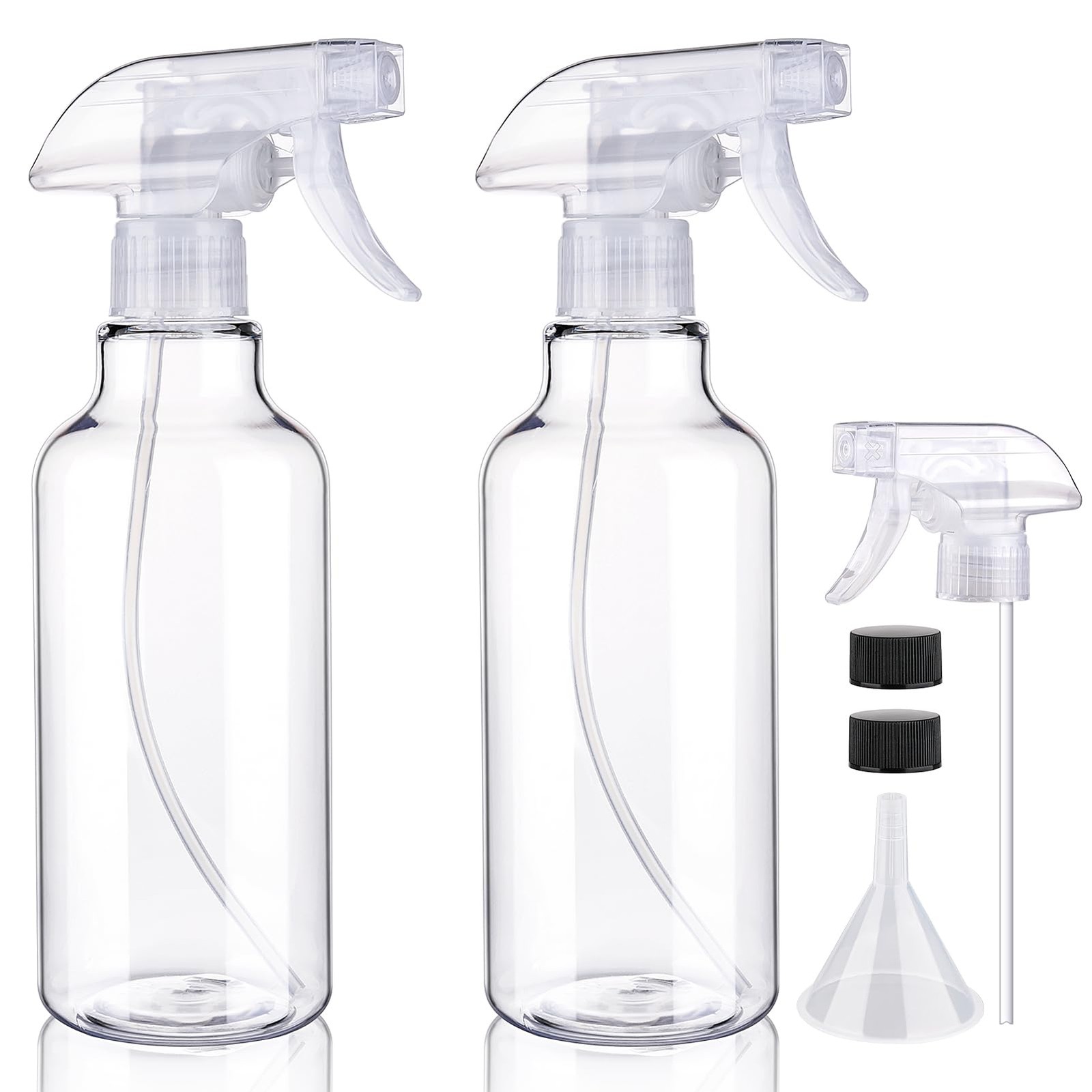 Plastic Spray Bottles Empty Spray Bottle 16.9oz/500ml 2 Pack Heavy Duty Spray...