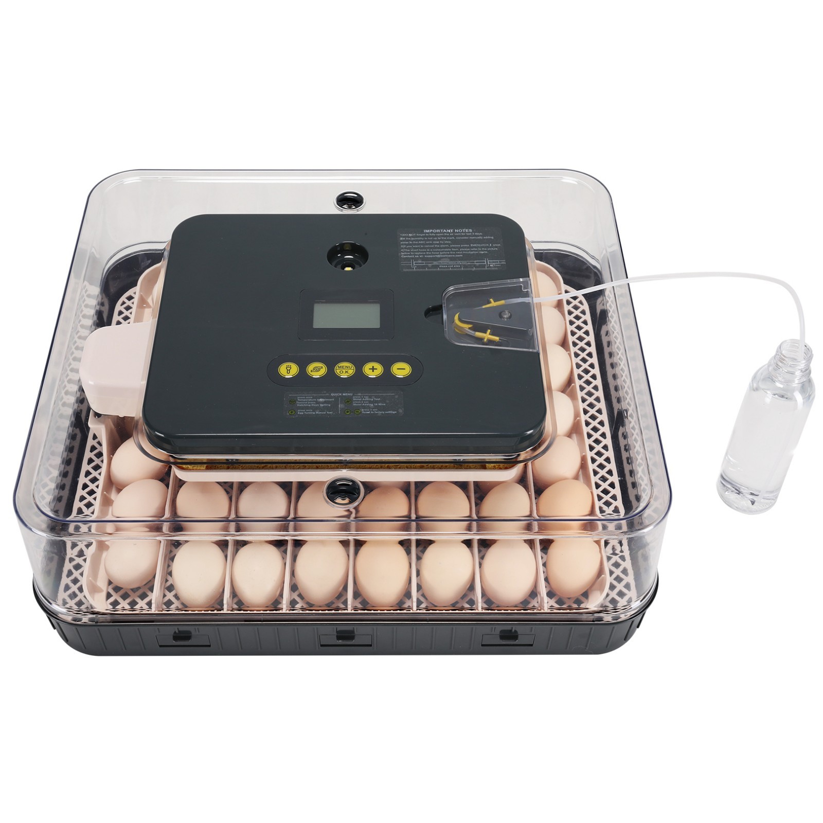 56 Egg Incubator Hatching with Automatic Egg Turner and Humidity Temp Control US