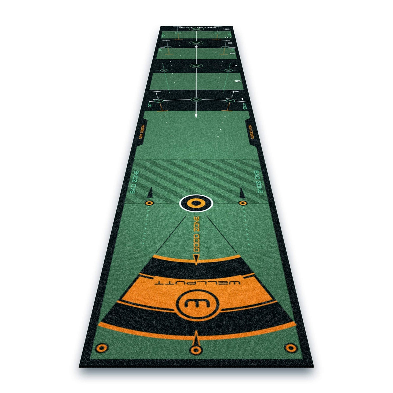 WELLPUTT - Golf Putting Training Mat - Classic Green 10ft