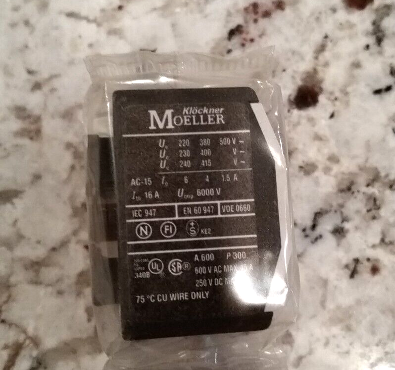 KLOCKNER MOELLER 04 DIL AUXILIARY CONTACT BLOCK