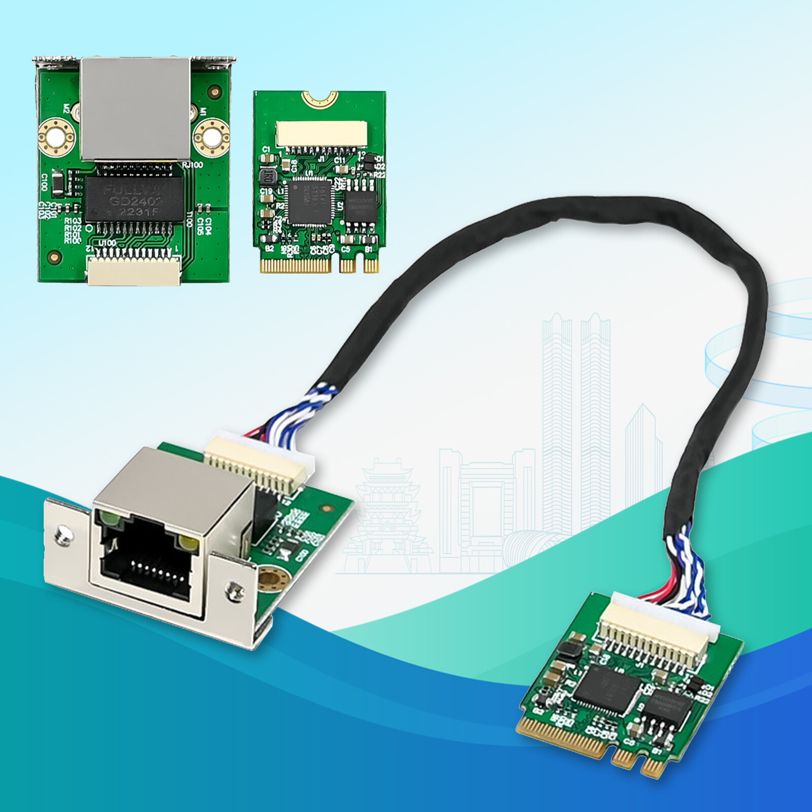M.2 A+E KEY 2.5G Intel I226-V Ethernet NIC Card Multi-Gig 2.5G/1G/100M NGFF 2230