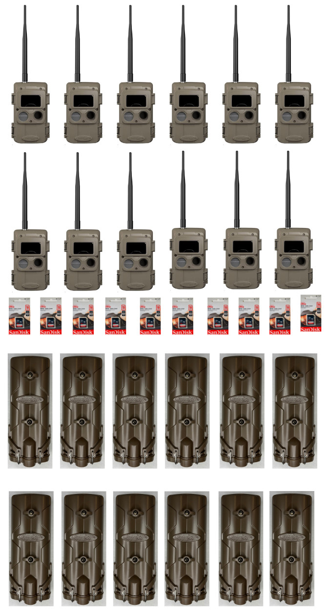 Cuddeback Cuddelink 12 L Series Long Range IR Cameras Battery PowerBank SD Cards