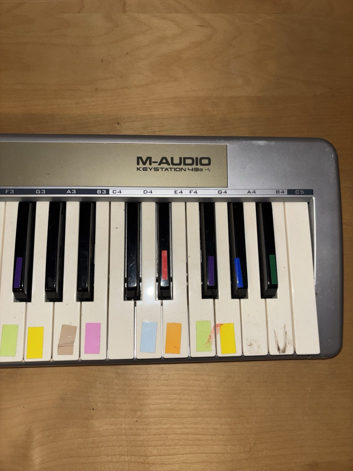 M-Audio Keystation 49e USB MIDI Keyboard Controller 49-Key Untested