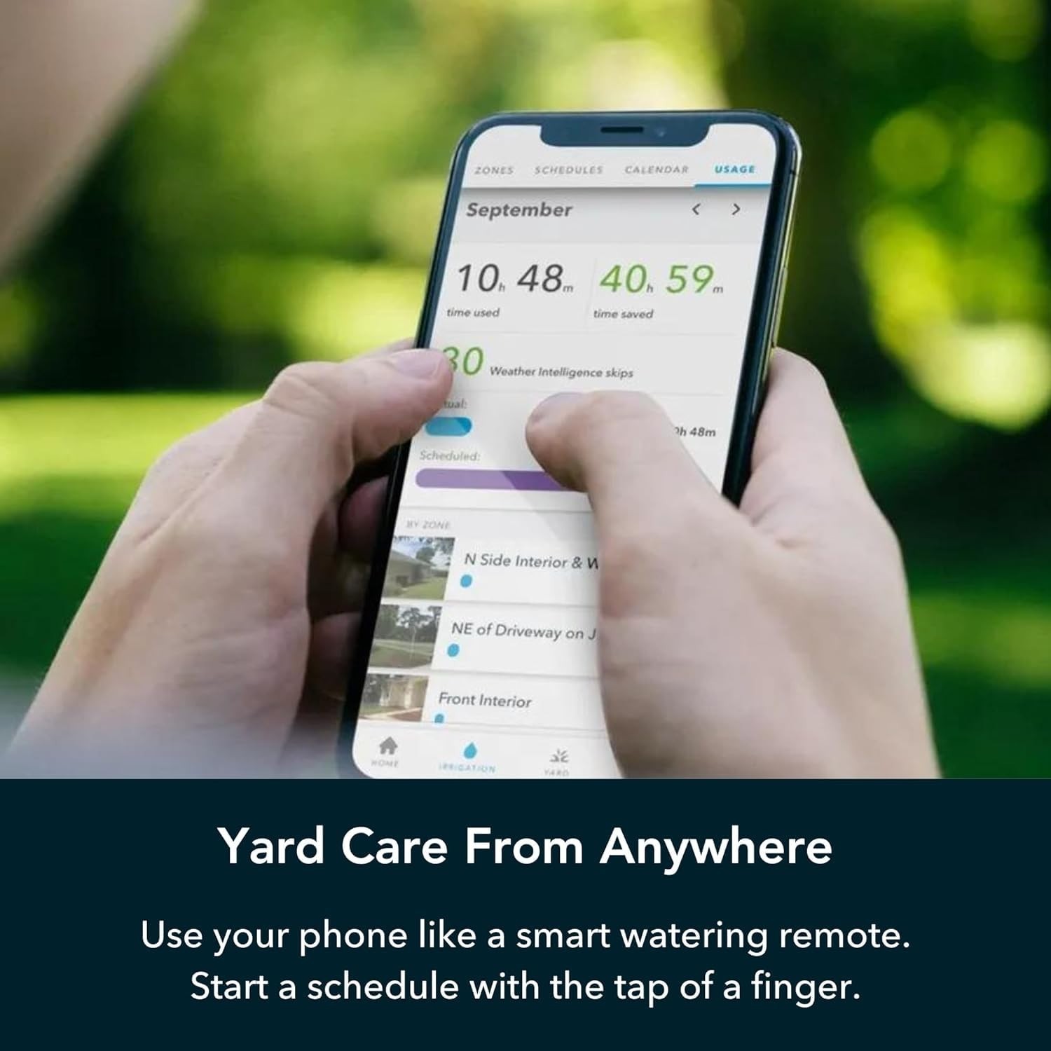 App-Controlled 8-Zone Smart Sprinkler - Automatic Scheduling & Rain Smart Skips