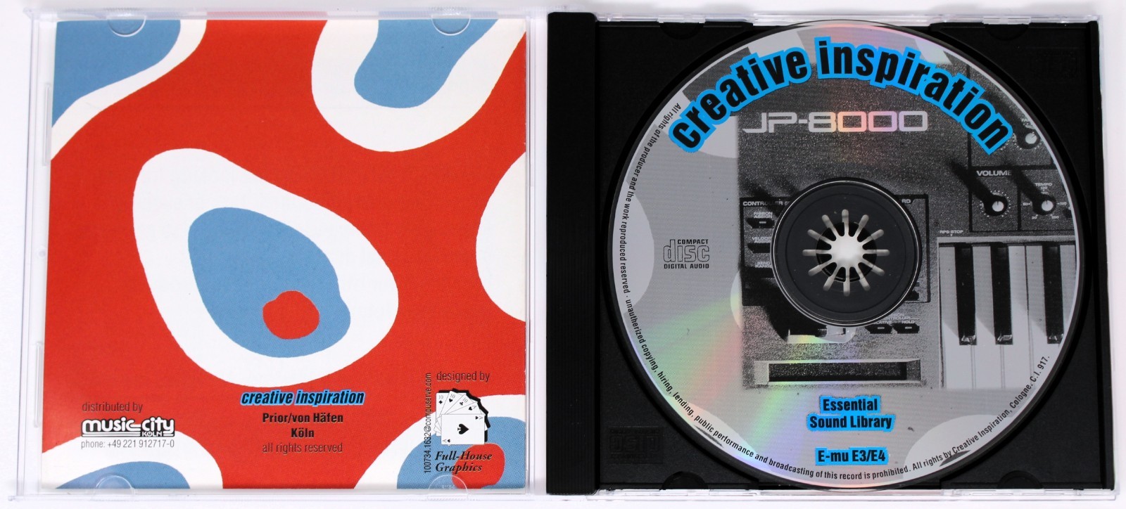 Creative Inspiration JP-8000 Essential Sound Library E-Mu Format Sampling CD