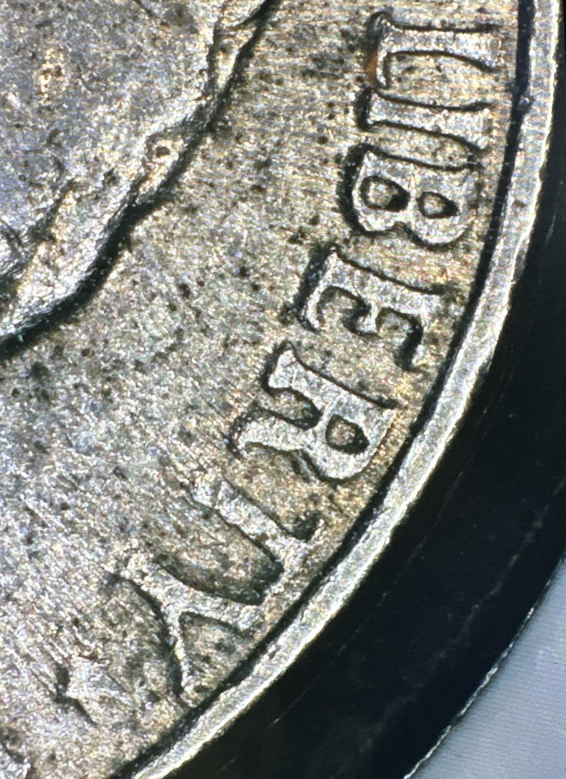 1991 P Jefferson Nickel Grease Error