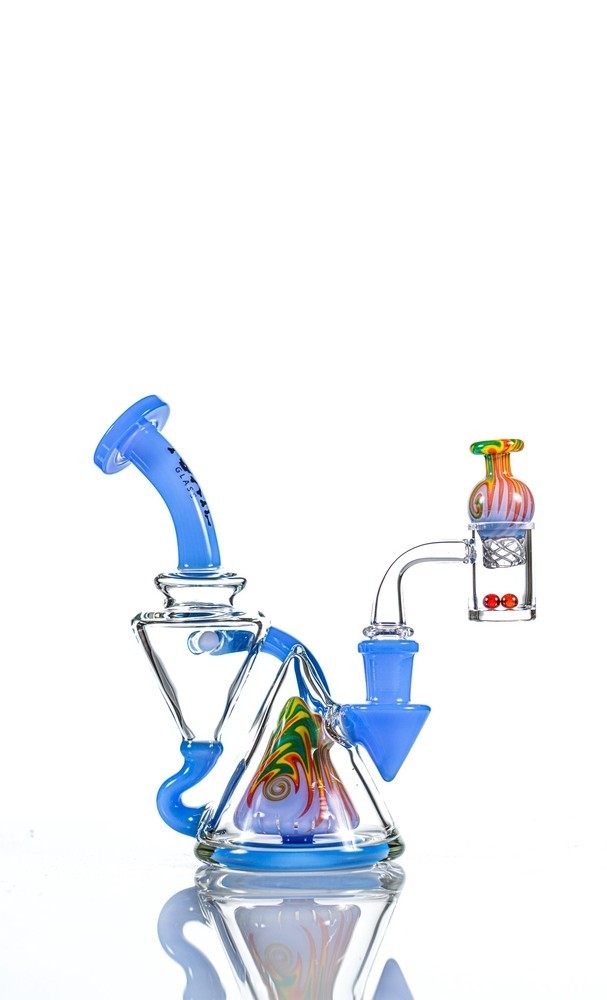 6″ Toxic Pyramid Wigwag Recycler Complete Kit Pipe High Quality