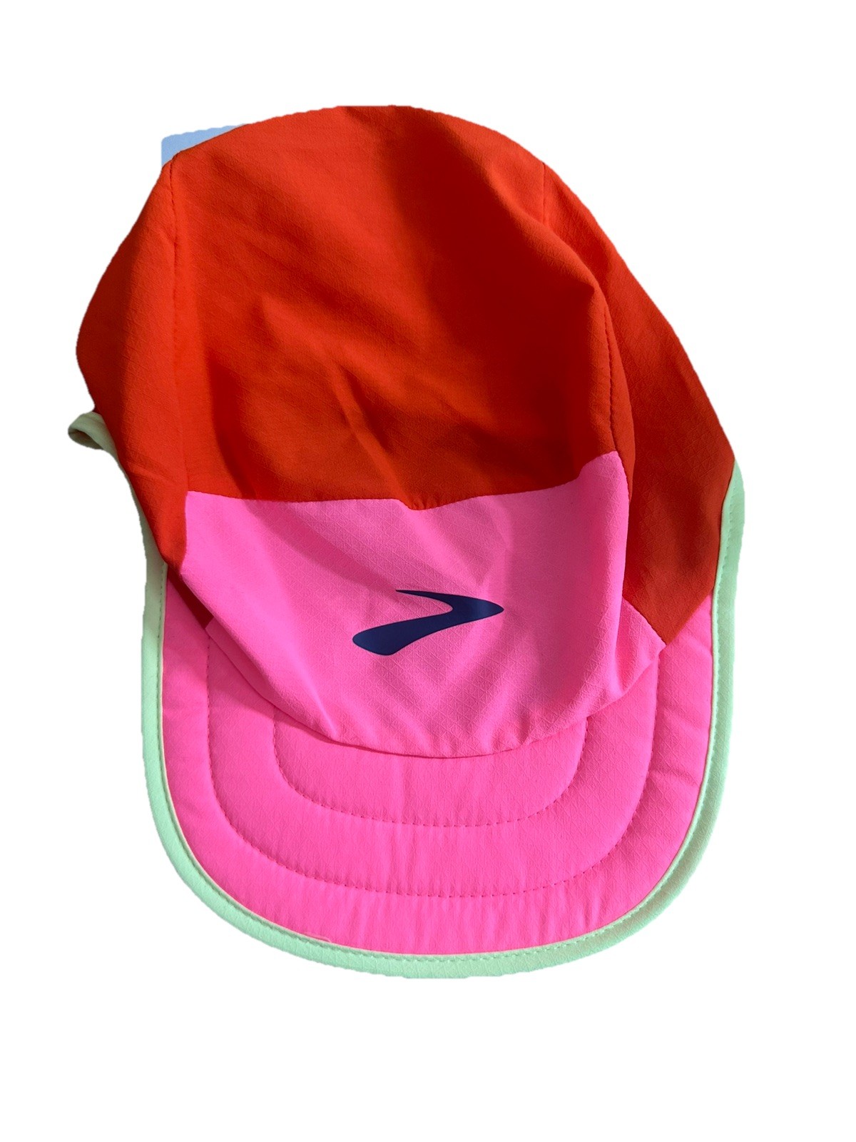 Brooks Running Lightweight Packable Hat Cap Red Neon Pink NWT