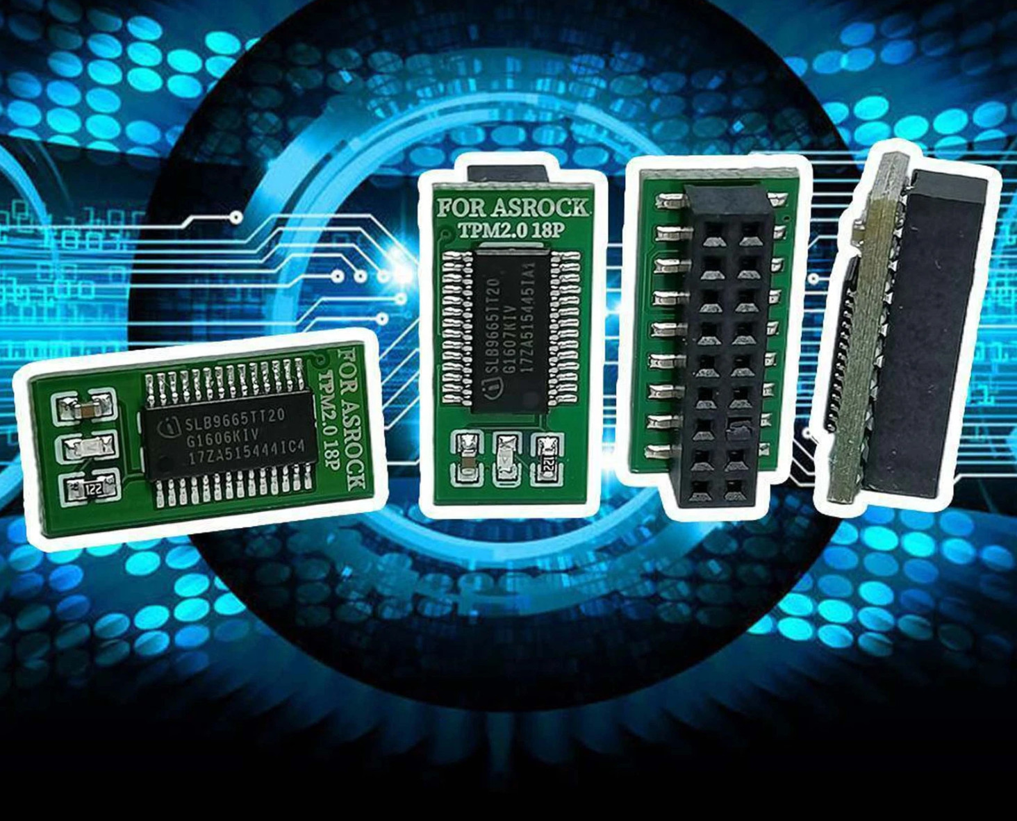 TPM 2.0 Security Module Card Supports Multi Brand Motherboards 12 14 18 pin