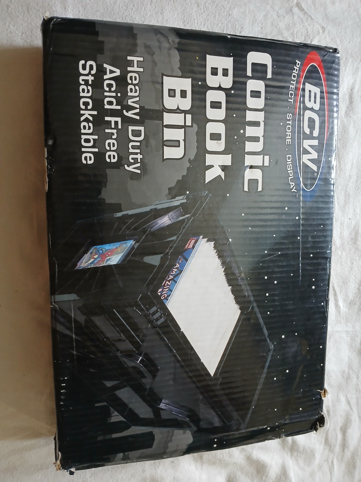 BCW Comic Storage Box Plastic Black With Seperators