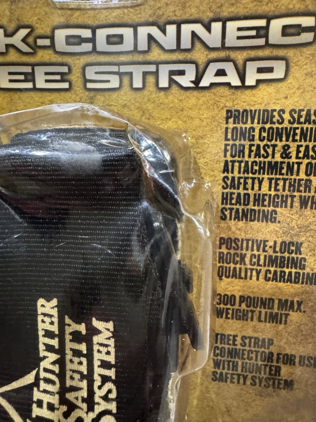 Hunter Safety System Quick-Connect Tree Strap Tree-Stand Hunting Single