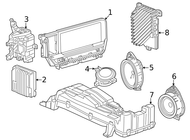 Genuine GM Front Dr Speaker 84577107