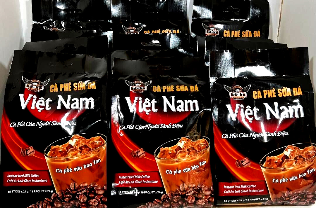 TGT Viet Nam Instant Iced Milk Coffee 18 Sticks x 24g ( Pack of 12 )~06/12/2027