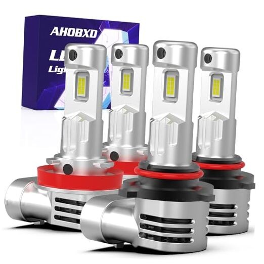 9005 H11 LED Bulbs Combo 60000LM Brightest H11 9005 Bulbs 150W with H11+9005