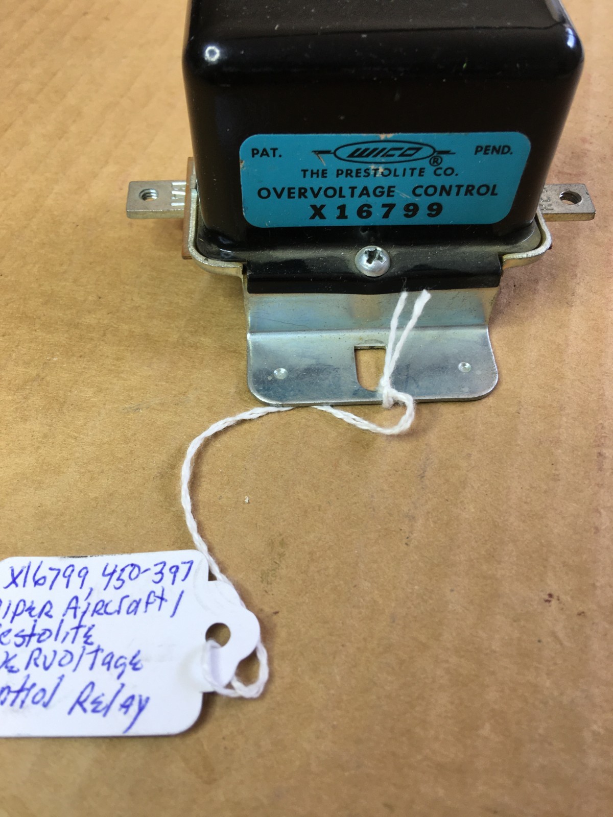 Piper Aircraft Prestolite Overvoltage Control Relay X16799 450-397
