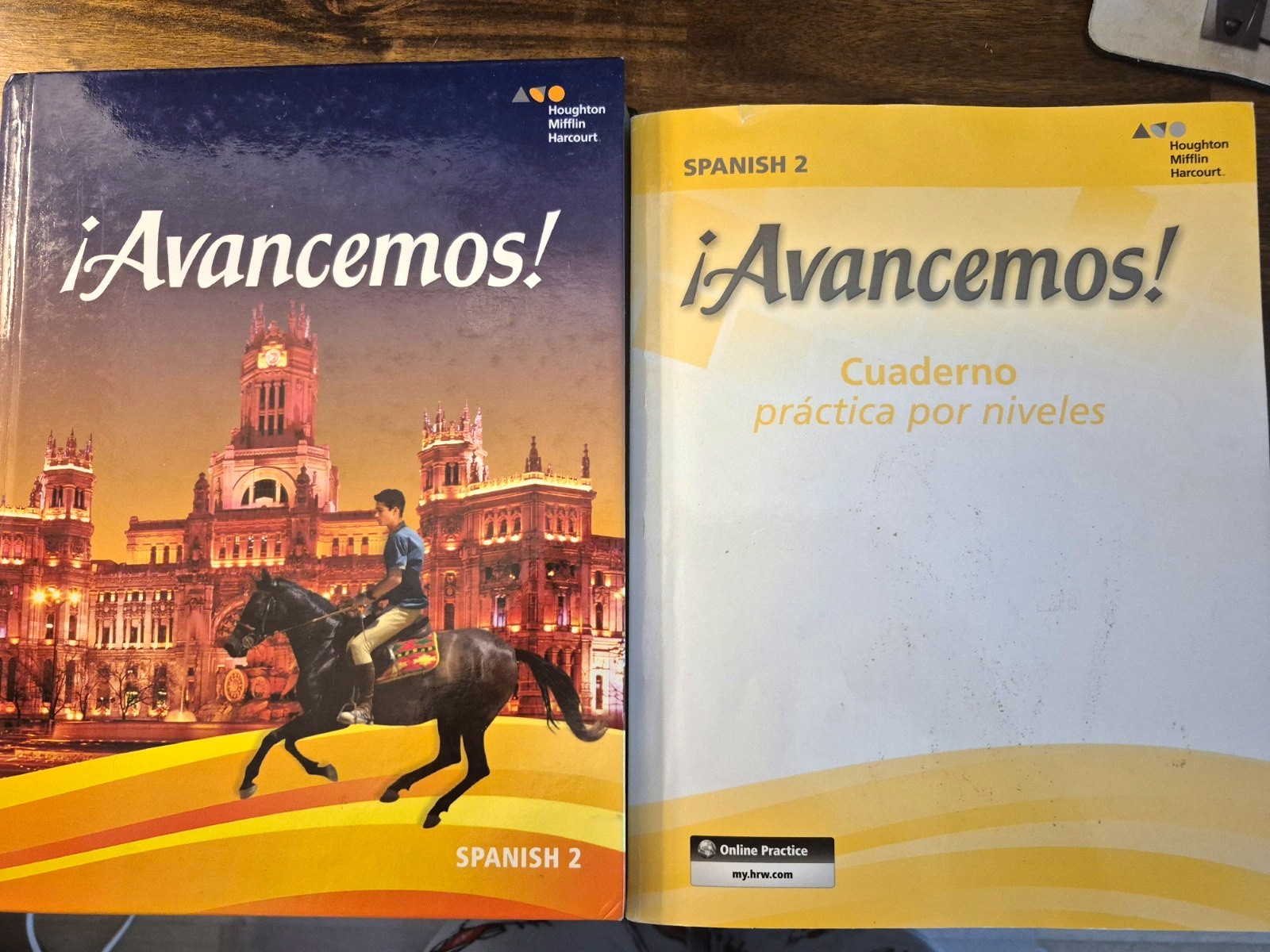 ¡Avancemos! Spanish 2 Textbook & Cuaderno Práctica Workbook PB 2007 HMH