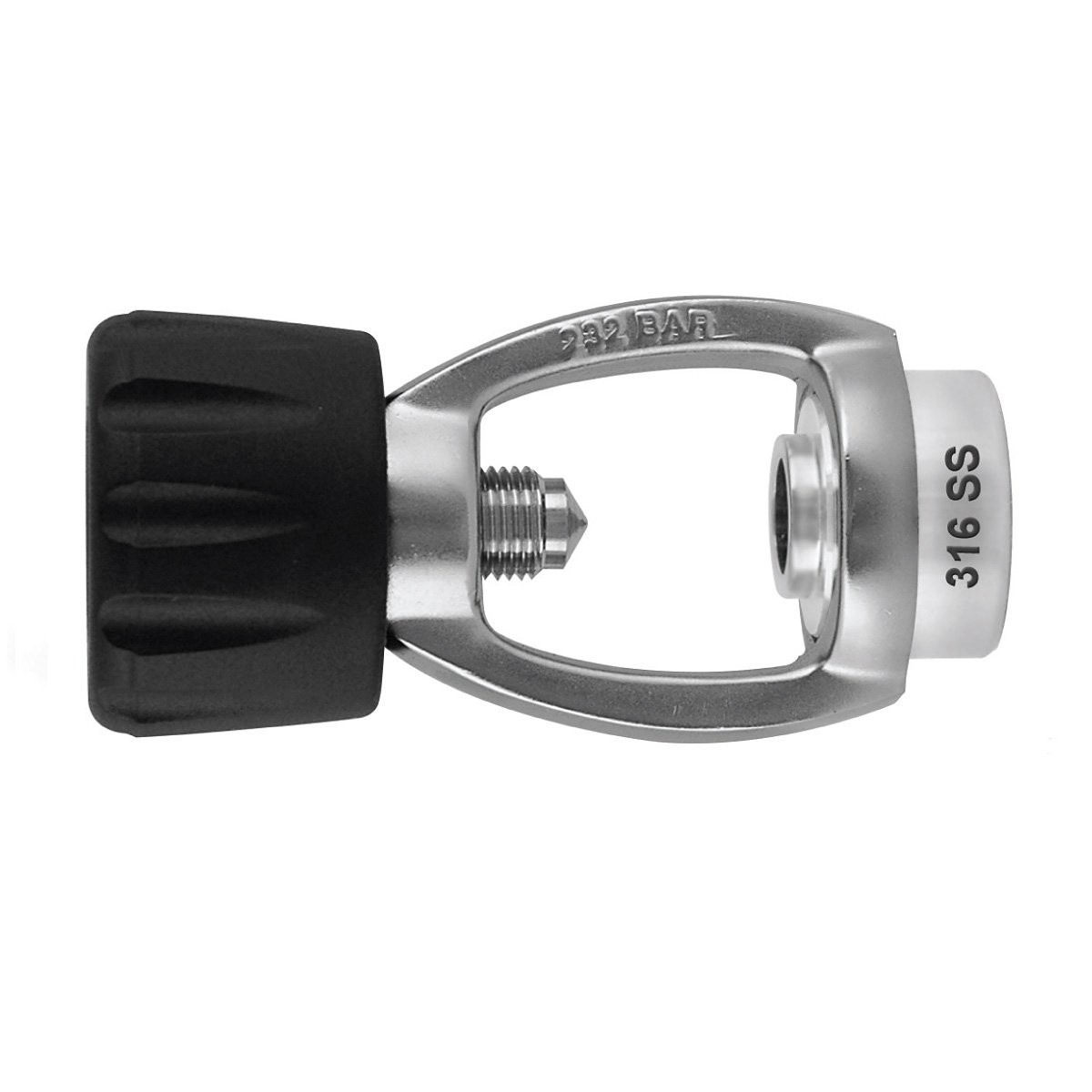 XS Scuba DIN to Yoke Converter Heavy Duty Stainless Steel Adapter 200-300 Bar